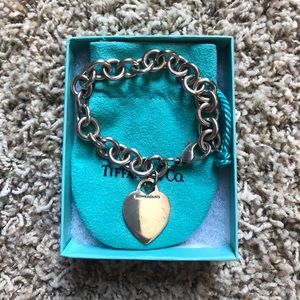 Tiffany heart charm bracelet